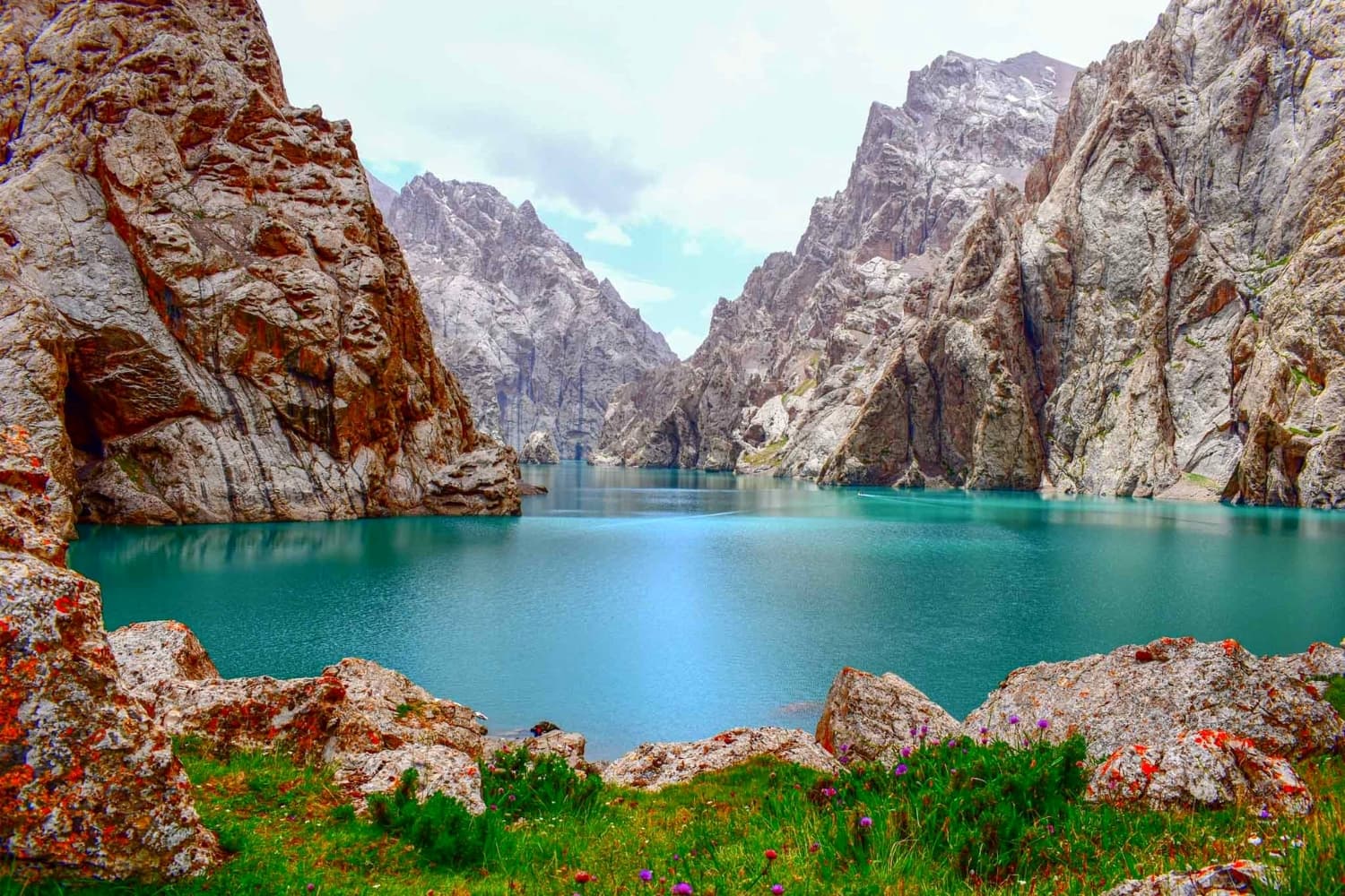 Discover the hidden, glacier-fed alpine lake of Kel-Suu