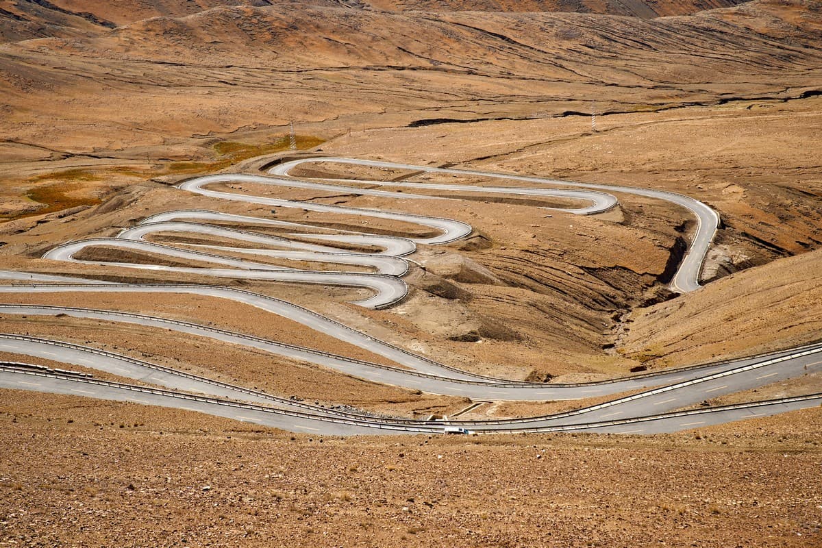 Scenic Himalayan mountain passes