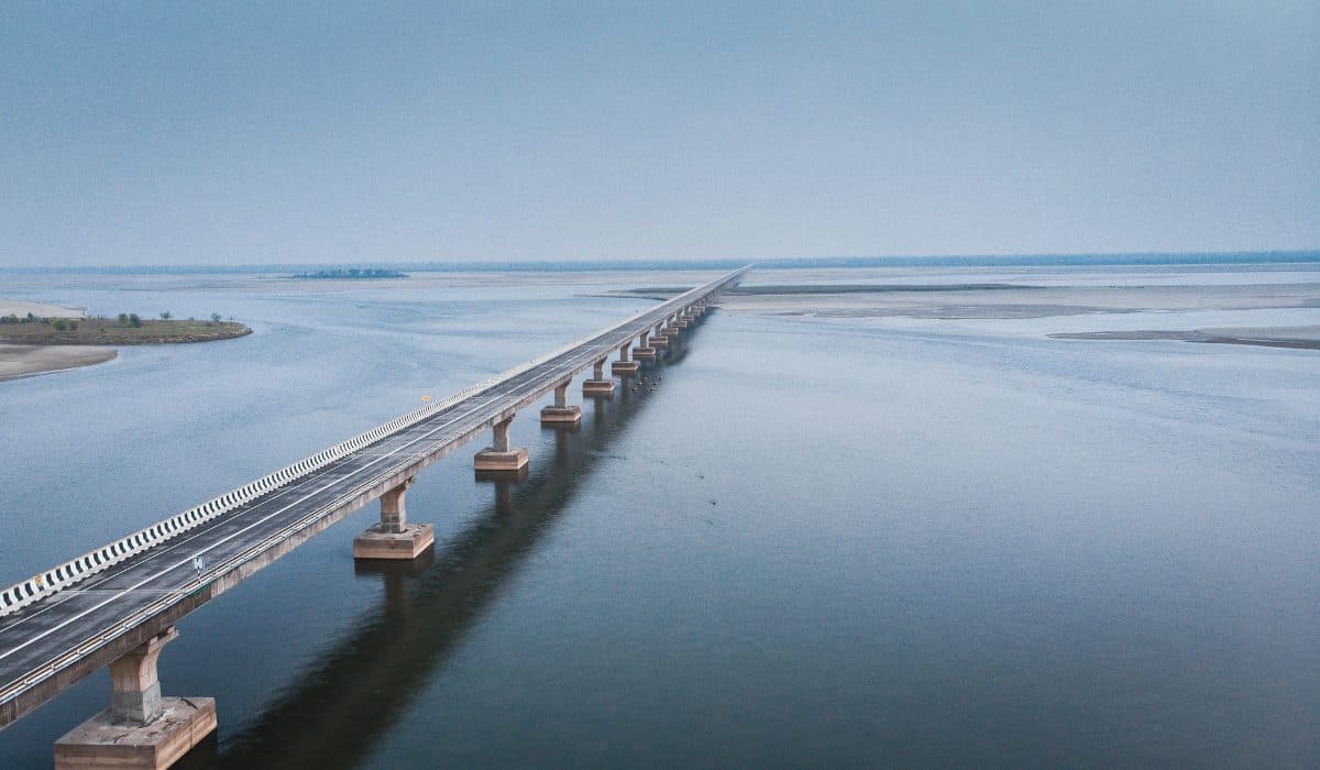 Cross the Bogibeel and Dr Bhupen Hazarika bridges, India's longest river crossings.