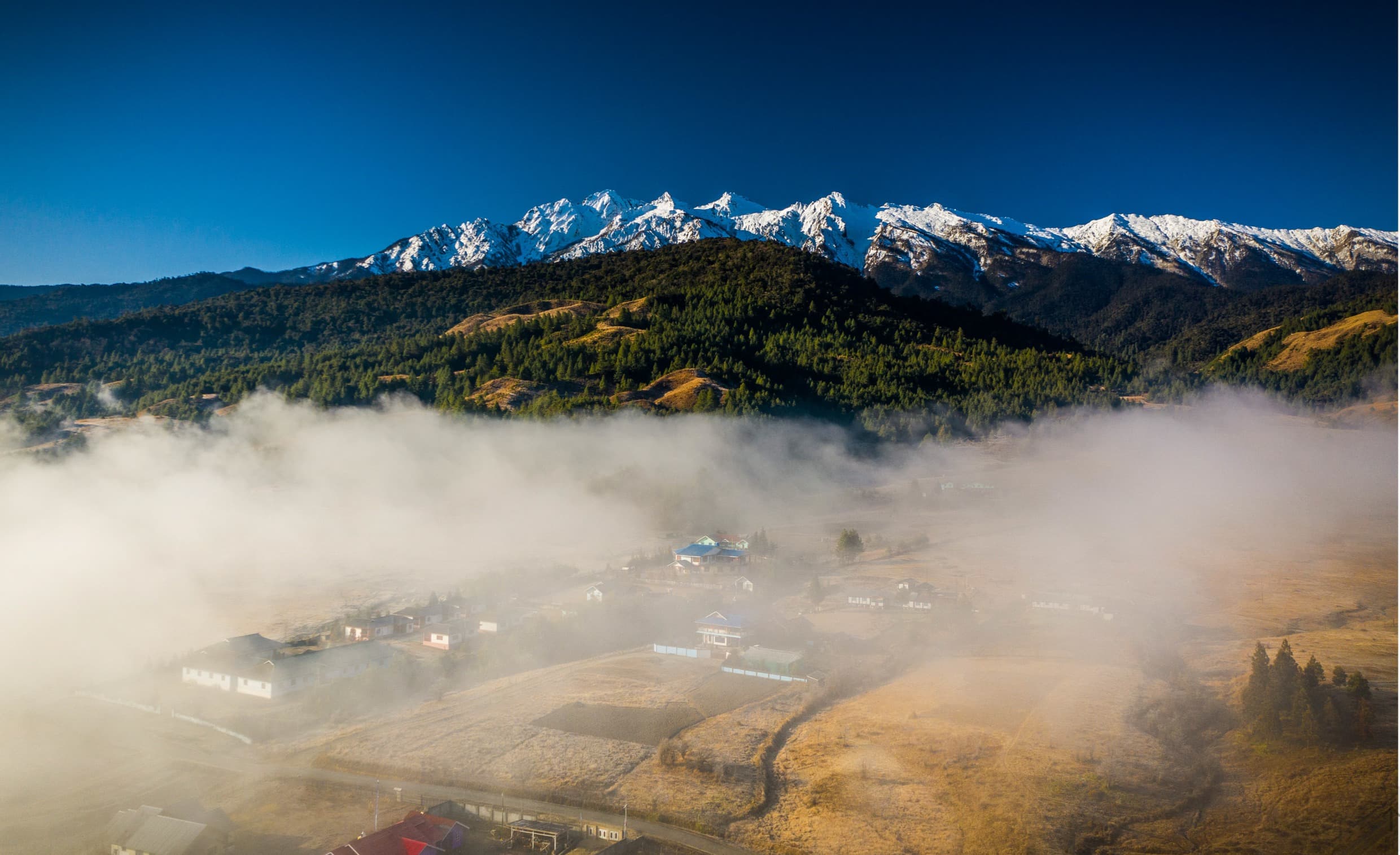 Ride into Mechuka, the "Switzerland of the East," near the Tibetan border.